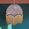 William Morris Larkspur Damson Purple Parachute Dome Lampshade