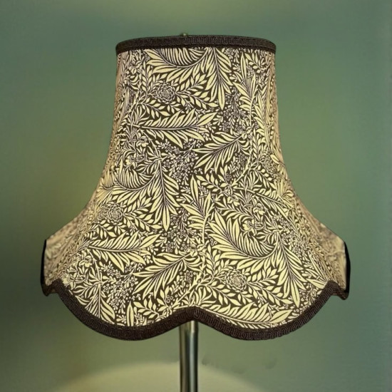 William Morris Larkspur Ebony Black Modern Lampshade
