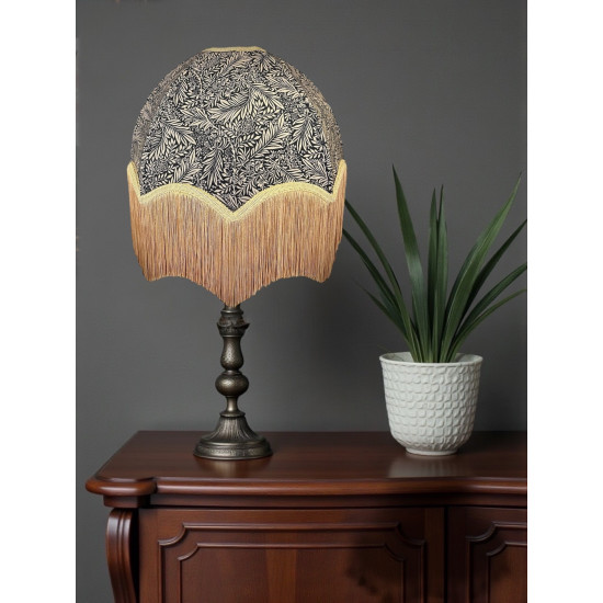 William Morris Larkspur Ebony Gold Parachute Dome Lampshade