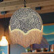 William Morris Larkspur Ebony Gold Parachute Dome Lampshade