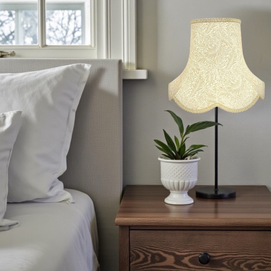 William Morris Larkspur Linen Coffee Modern Lampshade