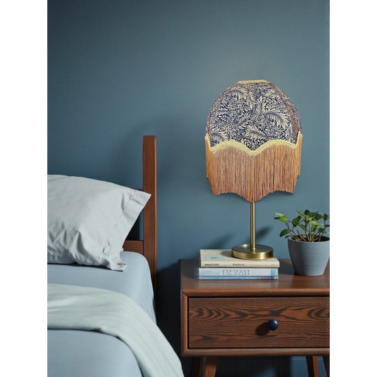 William Morris Larkspur Navy Gold Parachute Dome Lampshade