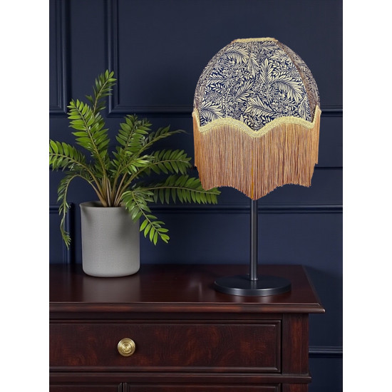 William Morris Larkspur Navy Gold Parachute Dome Lampshade