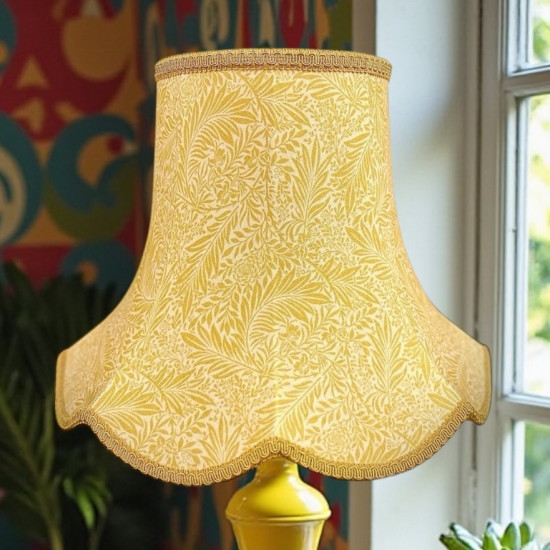 William Morris Larkspur Ochre Modern Lampshade