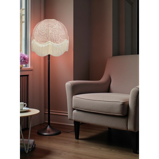 William Morris Larkspur Rose Pink Dome Lampshade