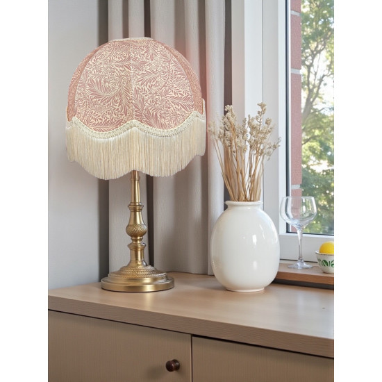 William Morris Larkspur Rose Pink Dome Lampshade