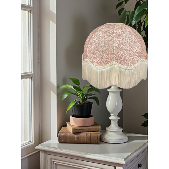 William Morris Larkspur Rose Pink Dome Lampshade