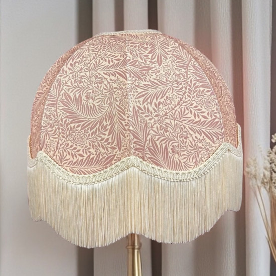 William Morris Larkspur Rose Pink Dome Lampshade