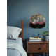 William Morris Molly Black Pink Dome Lampshade