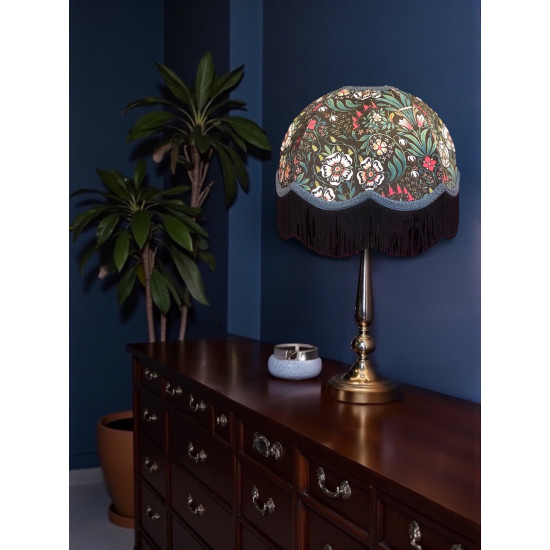 William Morris Molly Black Slate Dome Lampshade