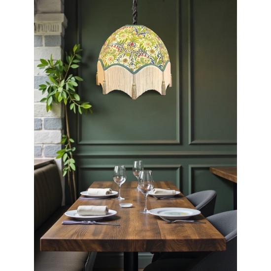 William Morris Molly Natural Sage Parachute Dome Lampshade