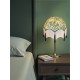 William Morris Molly Natural Navy Parachute Dome Lampshade