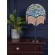 William Morris Molly Blue Gold Tassel Parachute Dome Lampshade