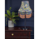 William Morris Molly Blue Fabric Double Scallop Lampshade