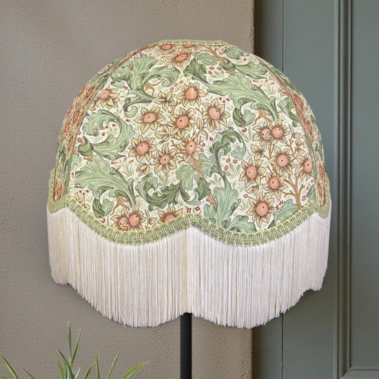 William Morris Orchid Buttercup Sage Dome Lampshade William Morris Orchid Buttercup Sage Dome Lampshade