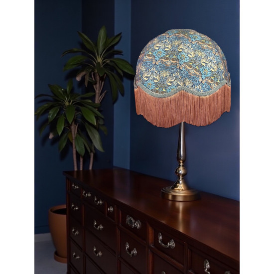 William Morris Peacock and Dragon Dome Lampshade
