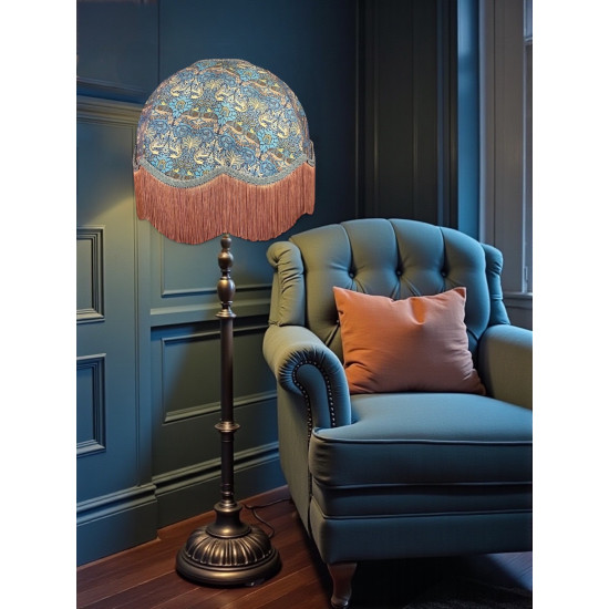 William Morris Peacock and Dragon Dome Lampshade