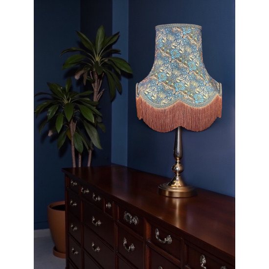 William Morris Peacock and Dragon Lampshade