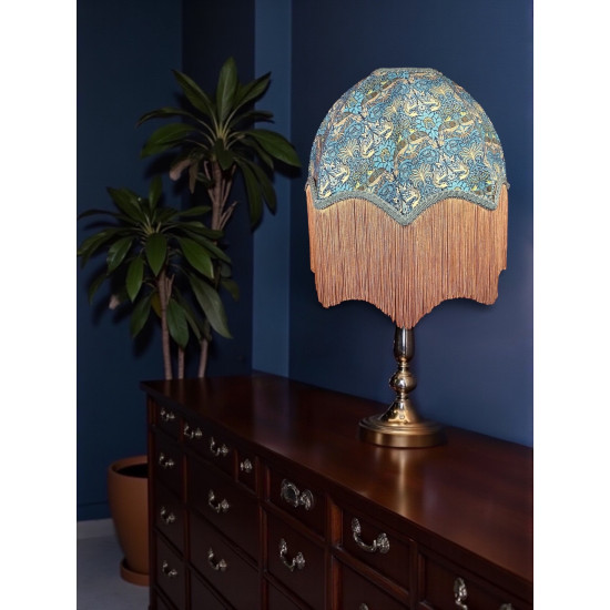 William Morris Peacock and Dragon Parachute Dome Lampshade