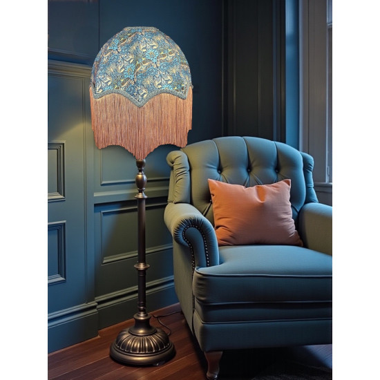 William Morris Peacock and Dragon Parachute Dome Lampshade