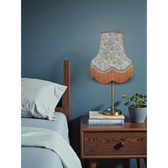 William Morris Snakeshead Blue Lampshade