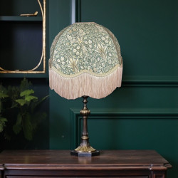 William Morris Snakeshead Forest Green Coffee Dome Lampshade