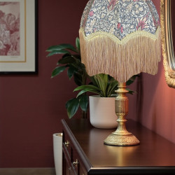 William Morris Snakeshead Mocha Parachute Dome Lampshade