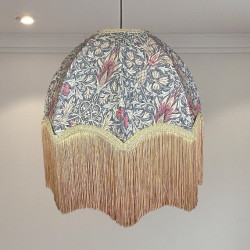 William Morris Snakeshead Mocha Parachute Dome Lampshade