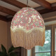 William Morris Strawberry Thief Crimson Parachute Dome Lampshade