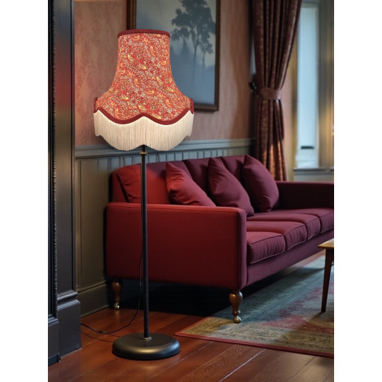 William Morris Strawberry Thief Crimson Cream Lampshade