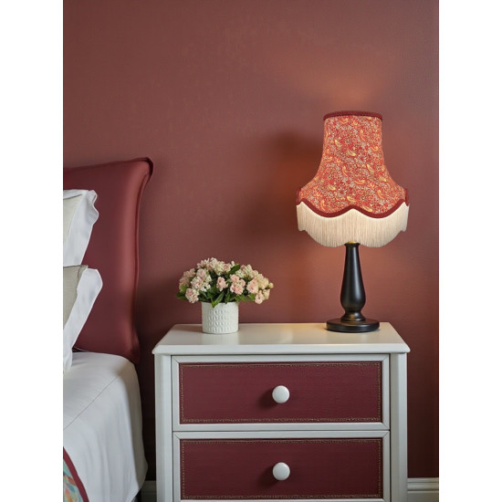 William Morris Strawberry Thief Crimson Cream Lampshade