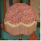 William Morris Strawberry Thief Crimson Gold Dome Lampshade