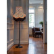 William Morris Strawberry Thief Ebony Orange Lampshade