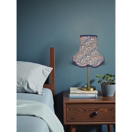 William Morris Strawberry Thief Navy Modern Lampshade