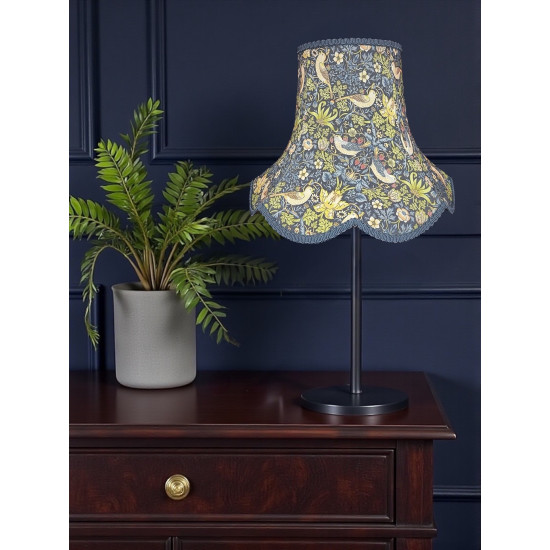 William Morris Strawberry Thief Navy Slate Modern Lampshade