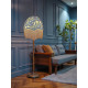 William Morris Strawberry Thief Navy Slate Parachute Dome Lampshade
