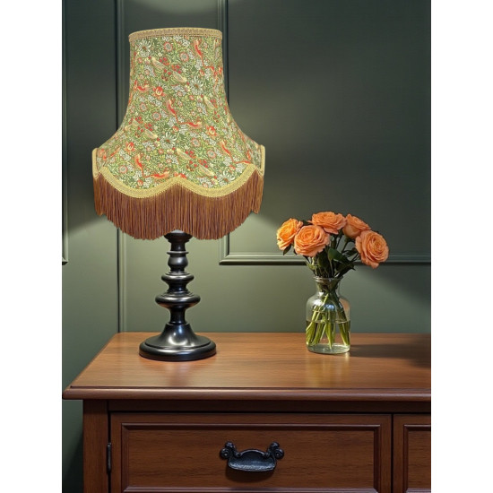 William Morris Strawberry Thief Sage Gold Lampshade