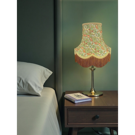 William Morris Strawberry Thief Sage Gold Lampshade