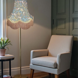 William Morris Strawberry Thief Teal Lampshade