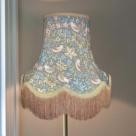 William Morris Strawberry Thief Teal Lampshade William Morris Strawberry Thief Teal Lampshade