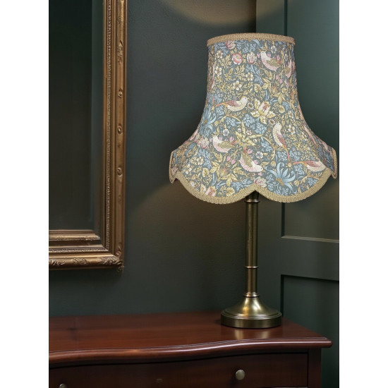William Morris Strawberry Thief Teal Modern Lampshade