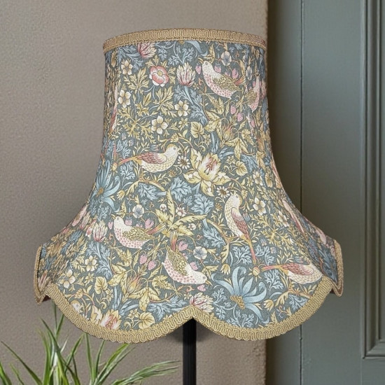 William Morris Strawberry Thief Teal Modern Lampshade