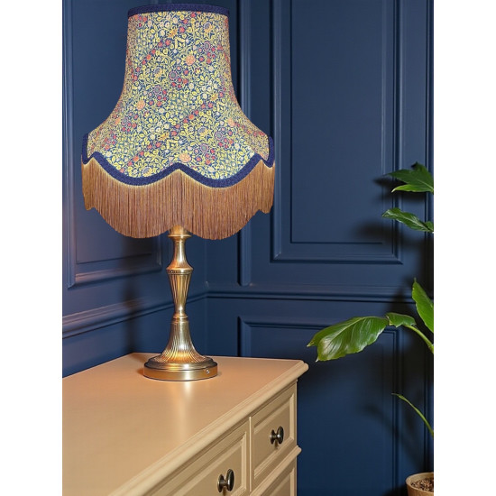 William Morris Violet and Columbine Navy Lampshade