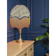 William Morris Violet and Columbine Navy Parachute Dome Lampshade