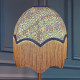 William Morris Violet and Columbine Navy Parachute Dome Lampshade William Morris Violet and Columbine Navy Parachute Dome Lampshade