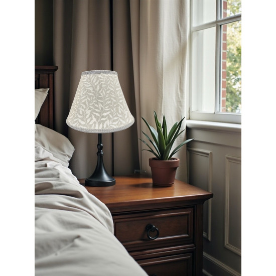 William Morris Willow Bough Light Grey Fabric Tapered Empire Lampshade