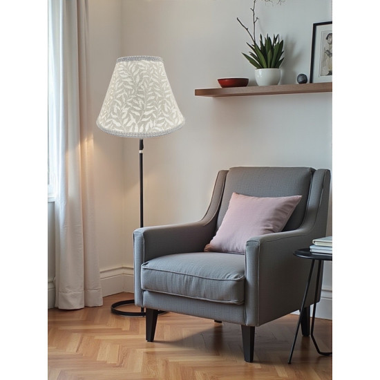 William Morris Willow Bough Light Grey Fabric Tapered Empire Lampshade