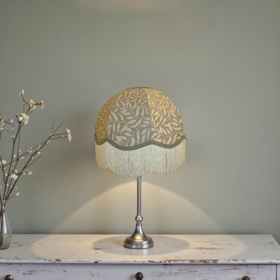 William Morris Willow Bough Light Grey Dome Lampshade
