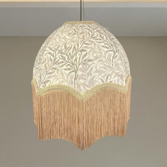 William Morris Willow Bough Natural Gold Parachute Dome Lampshade William Morris Willow Bough Natural Gold Parachute Dome Lampshade