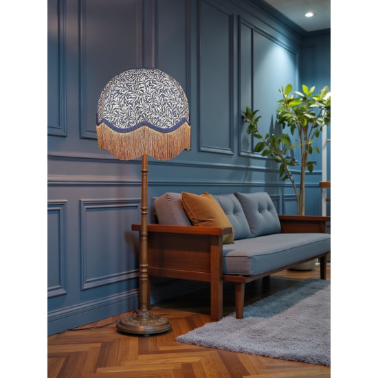 William Morris Willow Bough Navy Dome Lampshade
